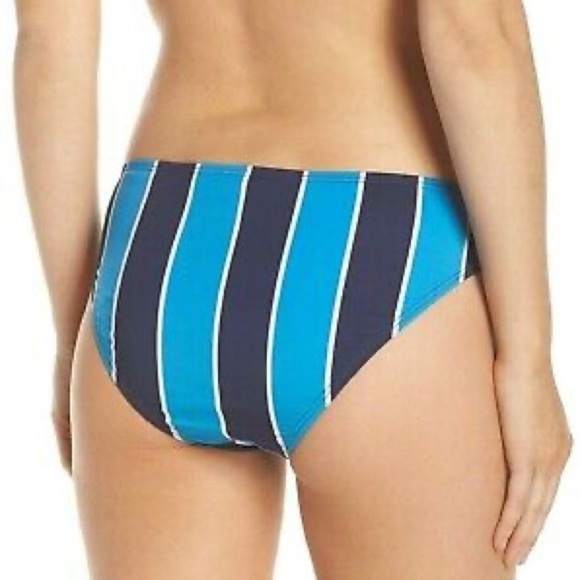 MEI L’ANGE Micah blue stripe bikini bottom L NWT - Picture 3 of 7